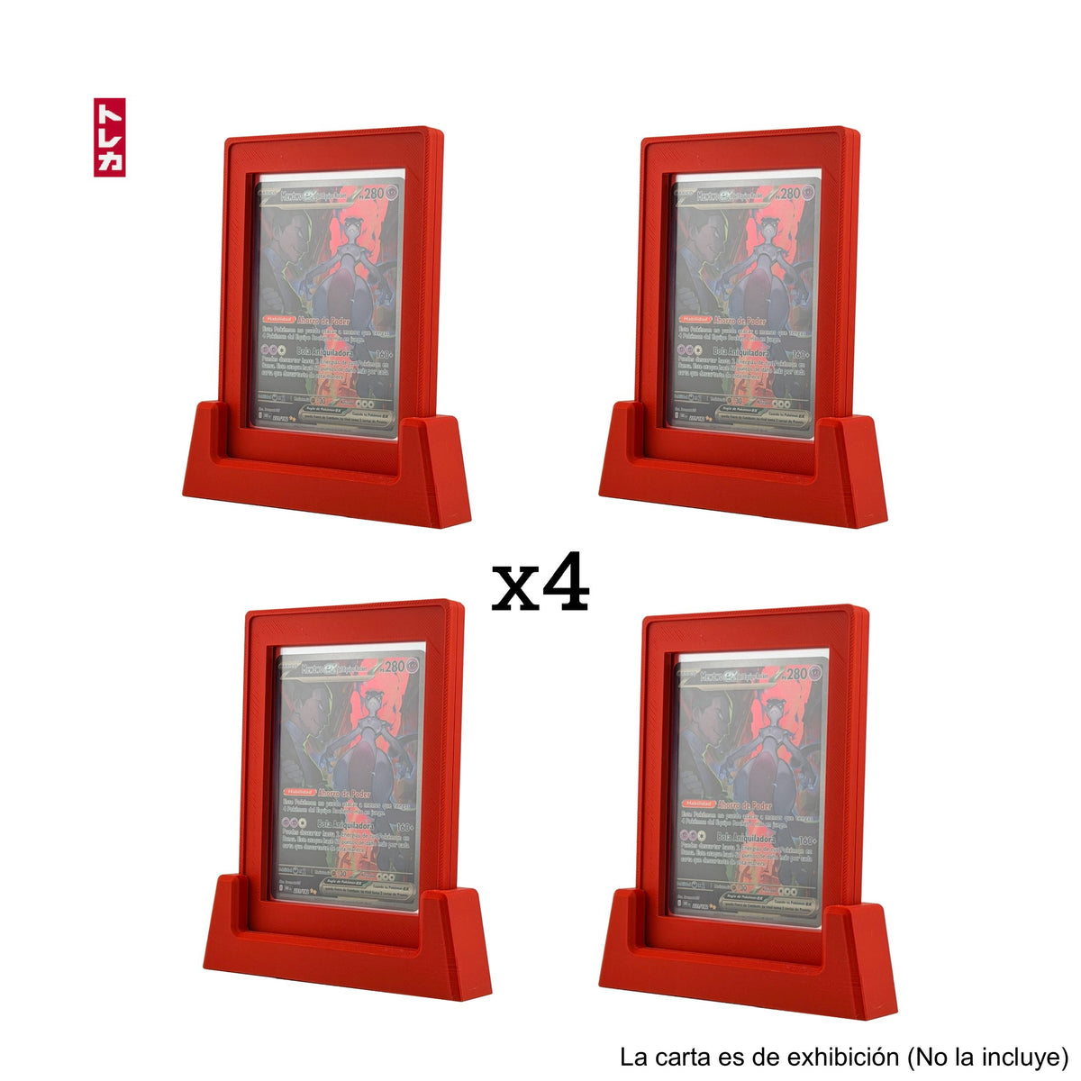 x4 Toploader Guards + x4 Stands