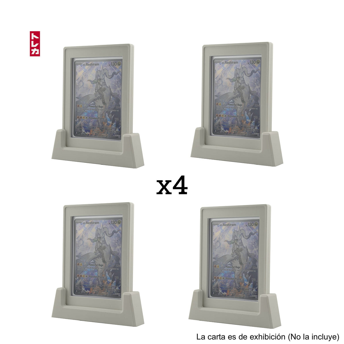 x4 Toploader Guards + x4 Stands