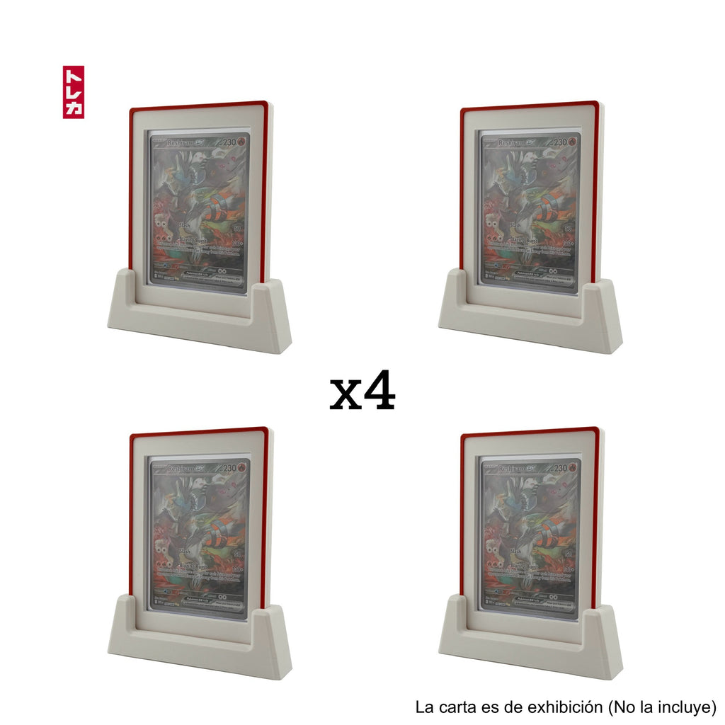 x4 Toploader Guards + x4 Stands