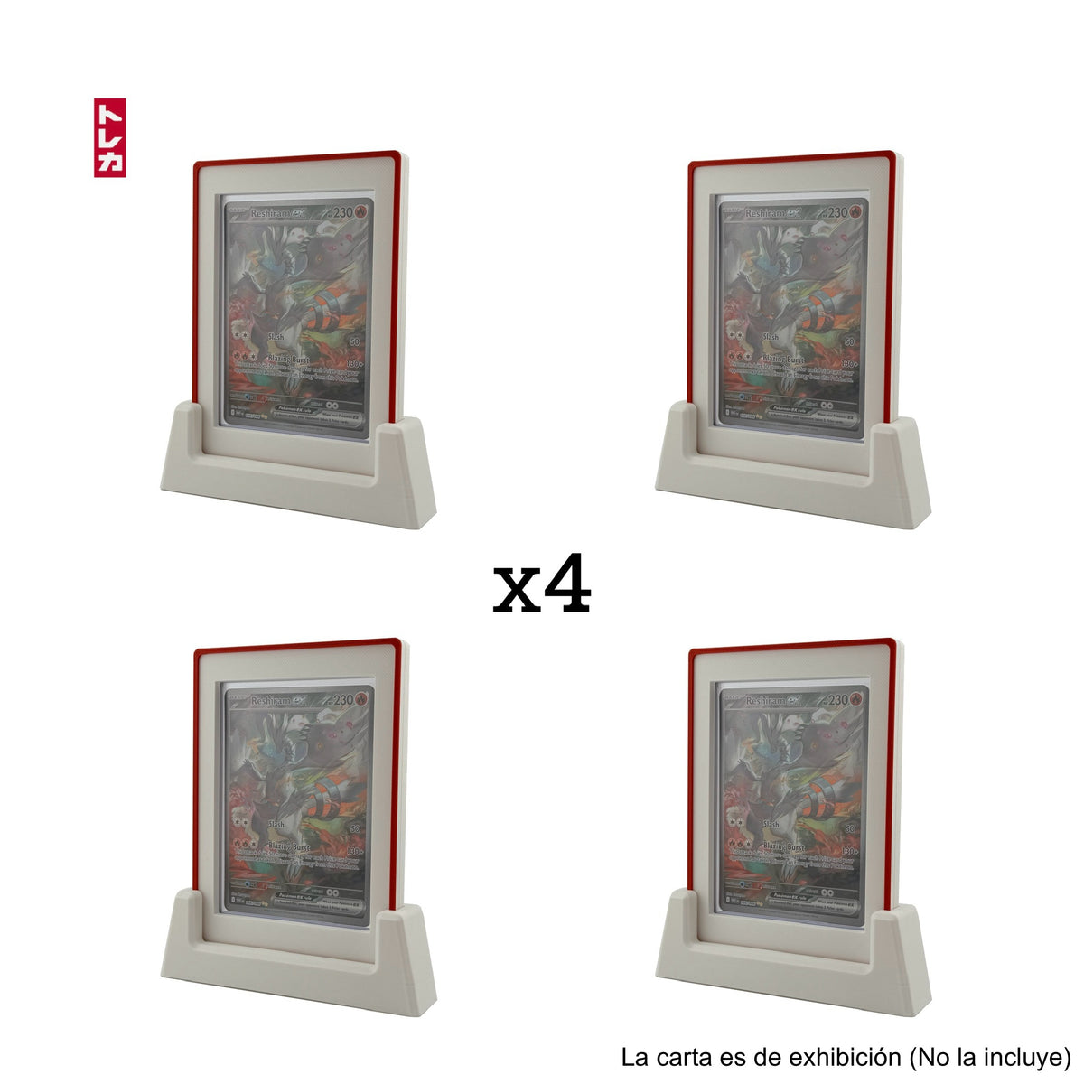 x4 Toploader Guards + x4 Stands