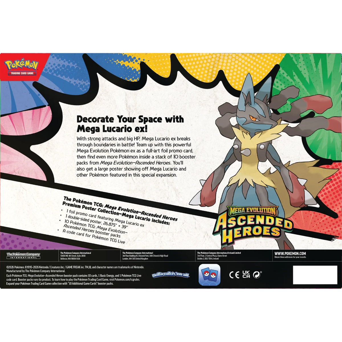 Ascended Heroes - Premium Poster Collection - Mega Lucario